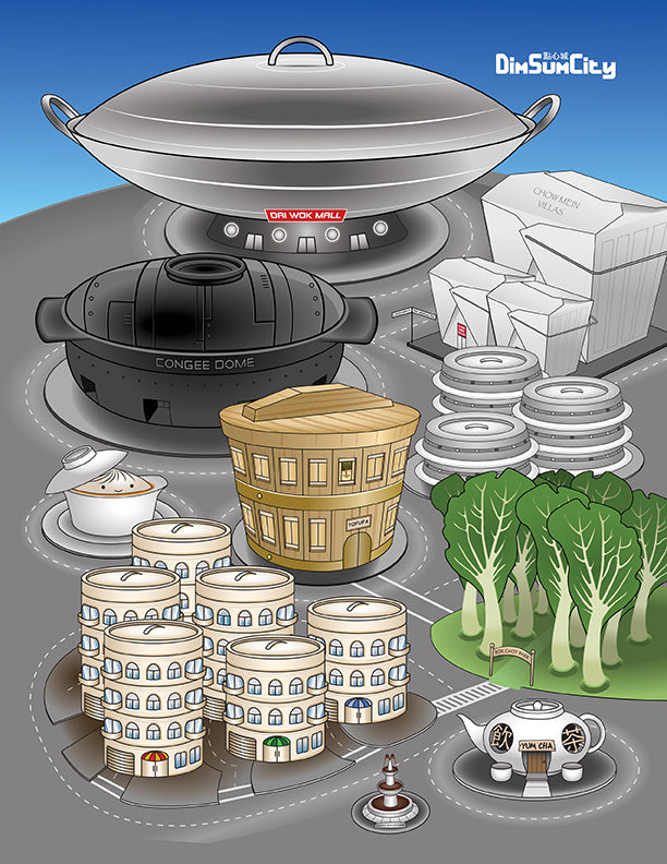 Dim Sum City Print