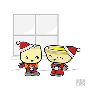 Siu Mai and Dan Tat Buddies Card