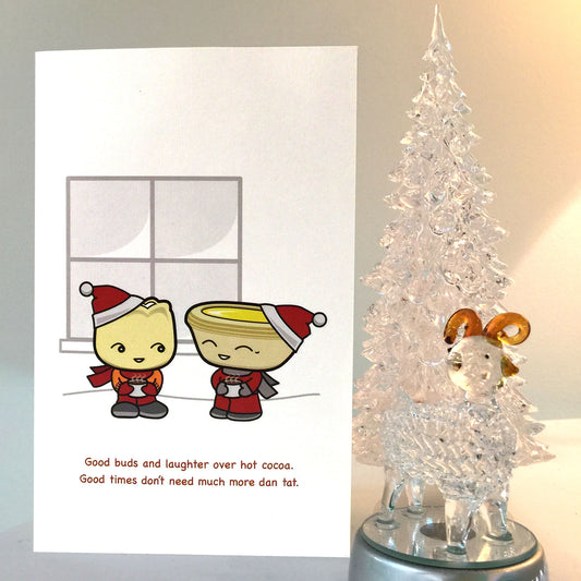 Siu Mai and Dan Tat Buddies Card